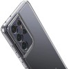 Силиконовый чехол для Samsung Galaxy S21 Ultra TPU 1мм с защитой камеры Прозрачный