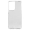 Силиконовый чехол для Samsung Galaxy S21 Ultra TPU 1мм Прозрачный глянцевый