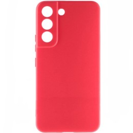 Силиконовый чехол для Samsung Galaxy S22+ Soft Matte с защитой камеры Красный