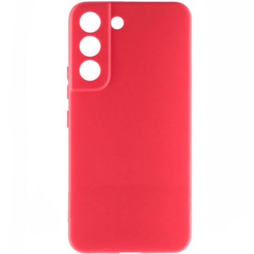 Силиконовый чехол для Samsung Galaxy S22+ Soft Matte с защитой камеры Красный