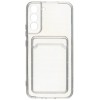 Силиконовый чехол для Samsung Galaxy S22+ TPU 1.5мм с картхолдером и защитой камеры Прозрачный