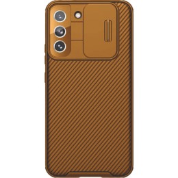 Чехол-книжка для Samsung Galaxy S22 Nillkin Slider камера с визитницей Коричневый