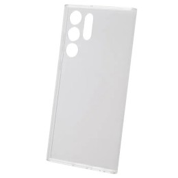 Силиконовый чехол для Samsung Galaxy S22 Ultra TPU 1мм с защитой камеры Прозрачный