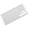 Силиконовый чехол для Samsung Galaxy S22 Ultra TPU 1мм с защитой камеры Прозрачный