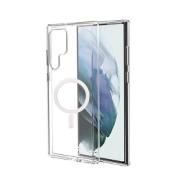 Чехол накладка для Samsung Galaxy S22 Ultra PC MagSafe Прозрачный