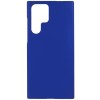 Силиконовый чехол для Samsung Galaxy S22 Ultra Soft Matte с микрофиброй Синий