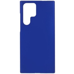 Силиконовый чехол для Samsung Galaxy S22 Ultra Soft Matte с микрофиброй Синий