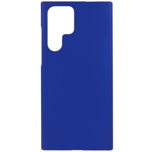 Силиконовый чехол для Samsung Galaxy S22 Ultra Soft Matte с микрофиброй Синий