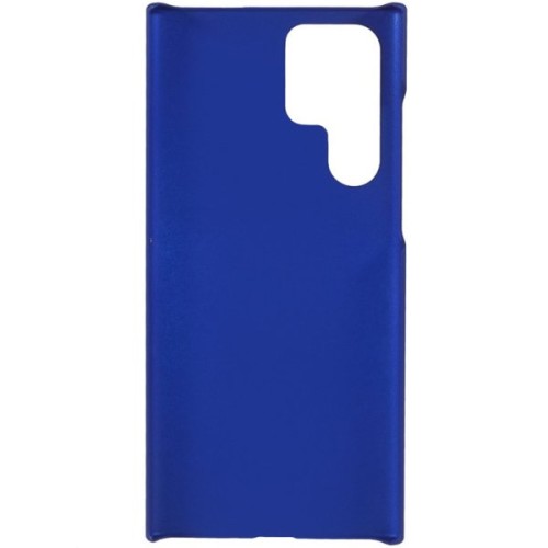 Силиконовый чехол для Samsung Galaxy S22 Ultra Soft Matte с микрофиброй Синий