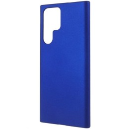 Силиконовый чехол для Samsung Galaxy S22 Ultra Soft Matte с микрофиброй Синий