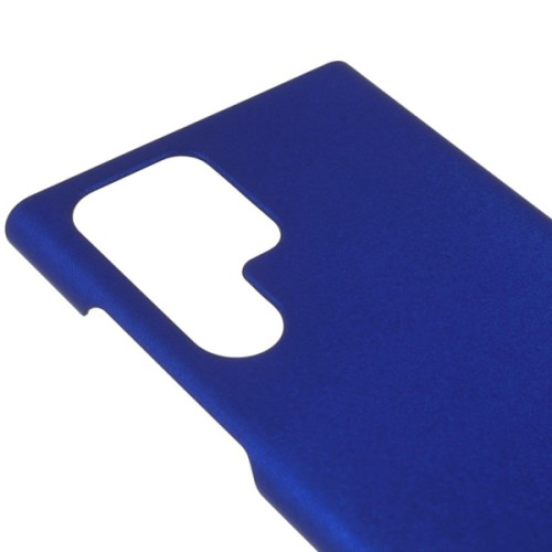 Силиконовый чехол для Samsung Galaxy S22 Ultra Soft Matte с микрофиброй Синий