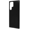 Силиконовый чехол для Samsung Galaxy S22 Ultra Soft Matte с микрофиброй Черный