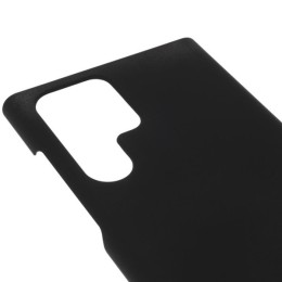 Силиконовый чехол для Samsung Galaxy S22 Ultra Soft Matte с микрофиброй Черный