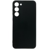 Силиконовый чехол для Samsung Galaxy S23 Soft Matte с микрофиброй Черный