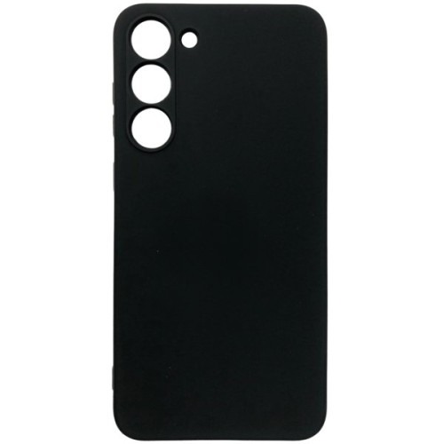 Силиконовый чехол для Samsung Galaxy S23+ Soft Matte с микрофиброй Черный