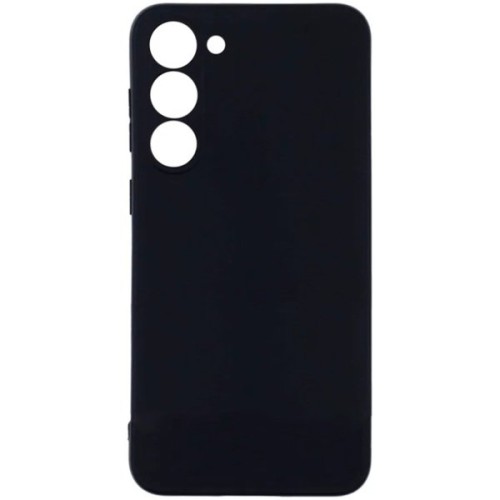 Силиконовый чехол для Samsung Galaxy S23 Soft Matte с защитой камеры Черный