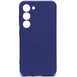 Силиконовый чехол для Samsung Galaxy S23+ Soft Matte с микрофиброй Синий