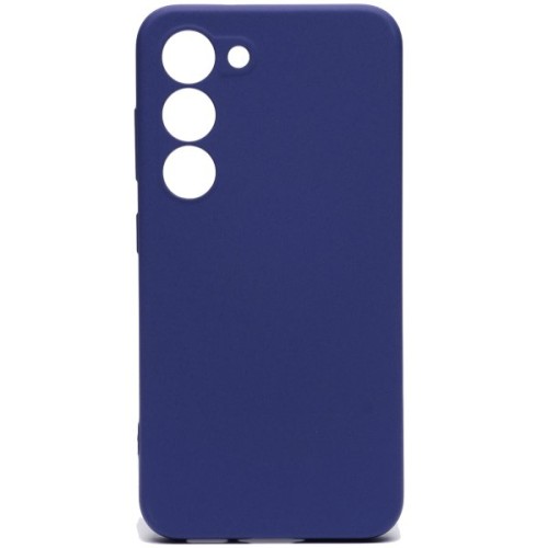 Силиконовый чехол для Samsung Galaxy S23+ Soft Matte с микрофиброй Синий