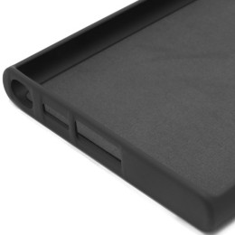 Силиконовый чехол для Samsung Galaxy S23 Ultra Soft Matte с микрофиброй Черный