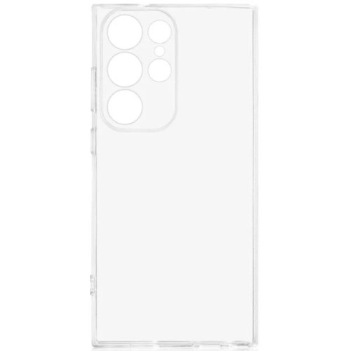 Силиконовый чехол для Samsung Galaxy S23 Ultra TPU 1.5мм с защитой камеры Прозрачный