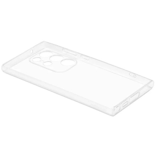 Силиконовый чехол для Samsung Galaxy S23 Ultra TPU 1.5мм с защитой камеры Прозрачный