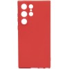 Силиконовый чехол для Samsung Galaxy S23 Ultra Soft Case Вишневый
