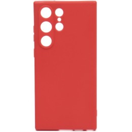Силиконовый чехол для Samsung Galaxy S23 Ultra Soft Case Вишневый