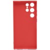 Силиконовый чехол для Samsung Galaxy S23 Ultra Soft Case Вишневый