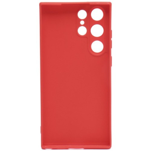Силиконовый чехол для Samsung Galaxy S23 Ultra Soft Case Вишневый