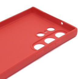 Силиконовый чехол для Samsung Galaxy S23 Ultra Soft Case Вишневый