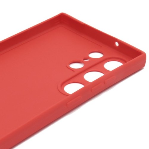 Силиконовый чехол для Samsung Galaxy S23 Ultra Soft Case Вишневый