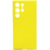 Силиконовый чехол для Samsung Galaxy S23 Ultra Soft Case Желтый