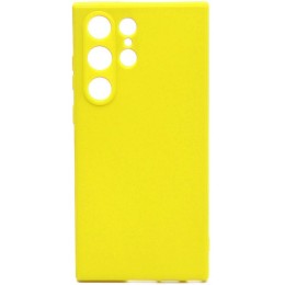 Силиконовый чехол для Samsung Galaxy S23 Ultra Soft Case Желтый