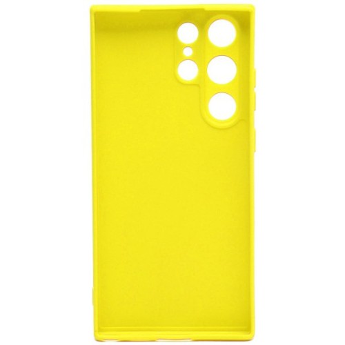 Силиконовый чехол для Samsung Galaxy S23 Ultra Soft Case Желтый