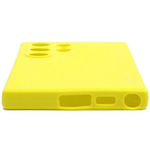 Силиконовый чехол для Samsung Galaxy S23 Ultra Soft Case Желтый