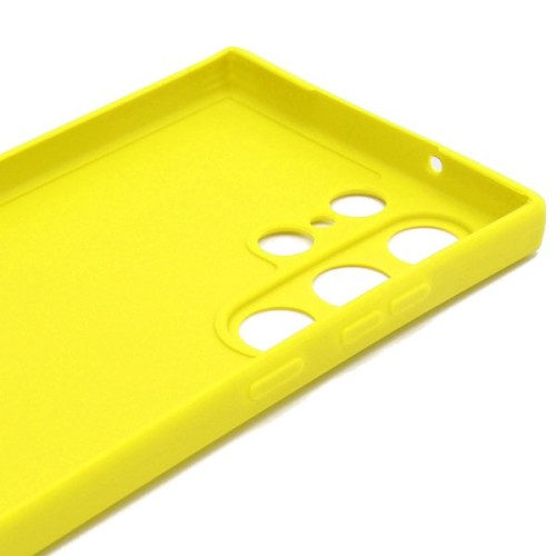 Силиконовый чехол для Samsung Galaxy S23 Ultra Soft Case Желтый