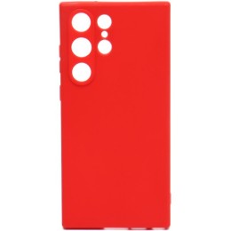 Силиконовый чехол для Samsung Galaxy S23 Ultra Soft Case Красный