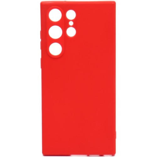 Силиконовый чехол для Samsung Galaxy S23 Ultra Soft Case Красный