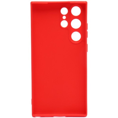 Силиконовый чехол для Samsung Galaxy S23 Ultra Soft Case Красный