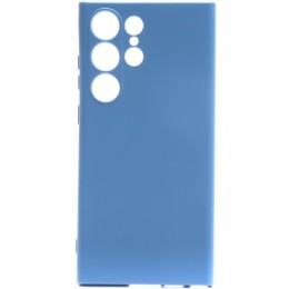 Силиконовый чехол для Samsung Galaxy S23 Ultra Soft Case Лазурный