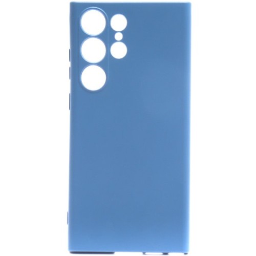 Силиконовый чехол для Samsung Galaxy S23 Ultra Soft Case Лазурный