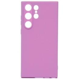 Силиконовый чехол для Samsung Galaxy S23 Ultra Soft Case Лиловый