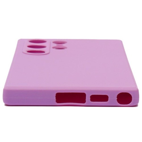 Силиконовый чехол для Samsung Galaxy S23 Ultra Soft Case Лиловый