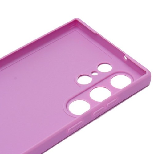 Силиконовый чехол для Samsung Galaxy S23 Ultra Soft Case Лиловый