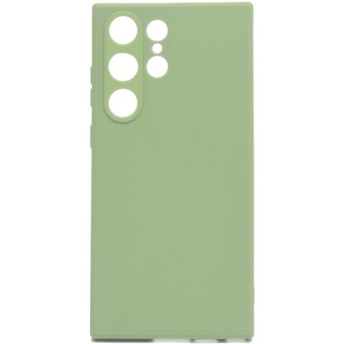 Силиконовый чехол для Samsung Galaxy S23 Ultra Soft Case Салатовый