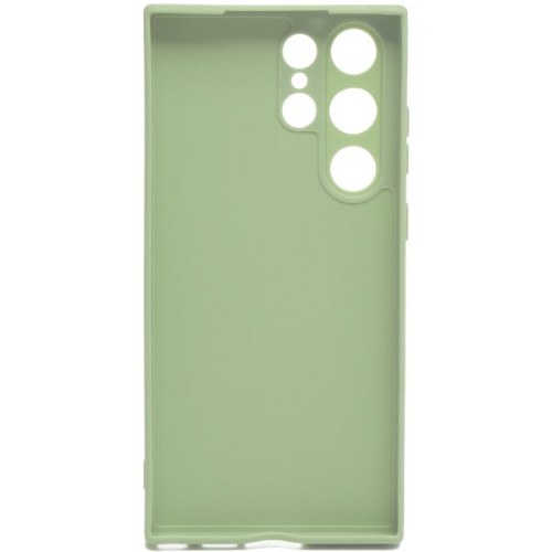Силиконовый чехол для Samsung Galaxy S23 Ultra Soft Case Салатовый