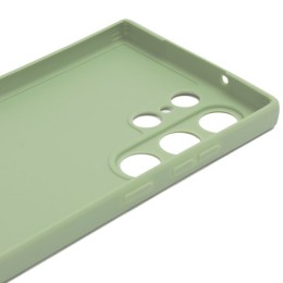 Силиконовый чехол для Samsung Galaxy S23 Ultra Soft Case Салатовый
