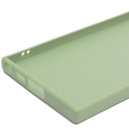 Силиконовый чехол для Samsung Galaxy S23 Ultra Soft Case Салатовый