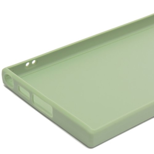 Силиконовый чехол для Samsung Galaxy S23 Ultra Soft Case Салатовый