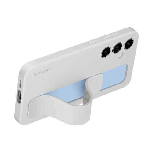 Силиконовый чехол для Samsung Galaxy S24 FE Standing Grip Case EF-GS721CJEGRU Серый